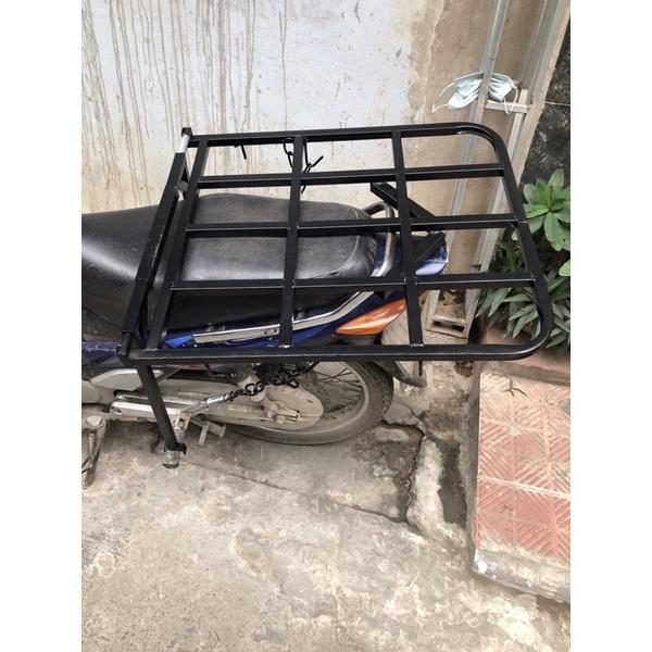 Cáng chở hàng, kệ xe máy đa năng không mở cốp, tháo lắp dễ dàng
