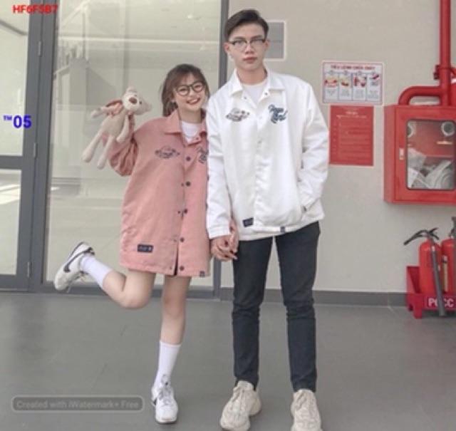 Áo khoác dù LaNd nút bấm