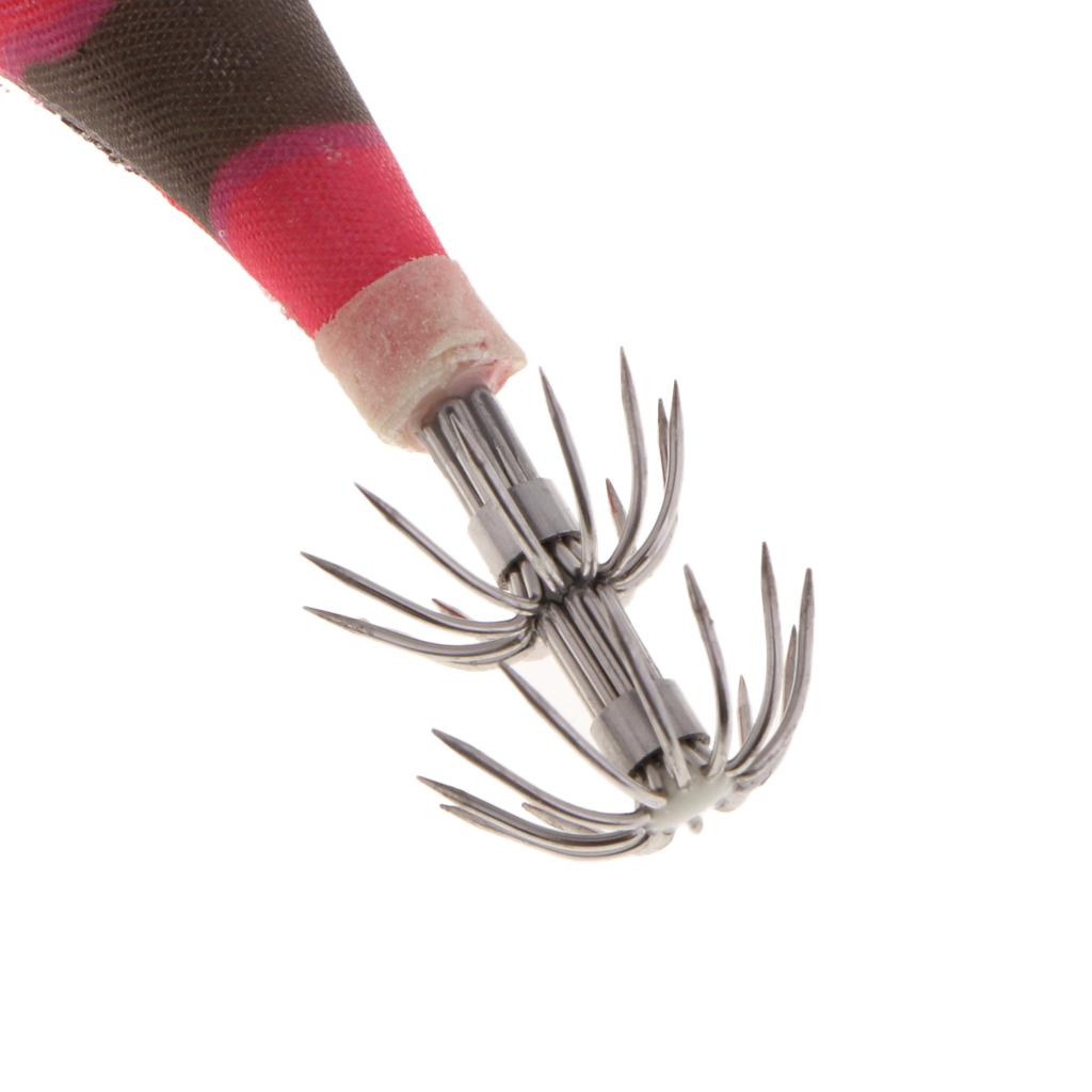 3.5# Squid Jigs Luminous Fishing Lures Artificial Baits Shrimp