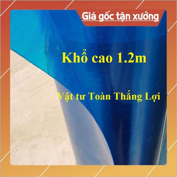 ( Khổ cao 1,2m x dày 8dem) Tôn nhựa lấy ánh sáng màu xanh che nắng mưa đều được