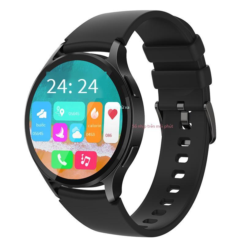 Đảm Bảo Chất Lượng S46 Vòng Tay Thông Minh Cuộc Gọi Bluetooth Màn Hình AMOLED Nhịp Tim Oxy Trong Máu Khỏe Mạnh Đếm Bước Thể Thao Thông Minh Nữ Đồng Hồ
