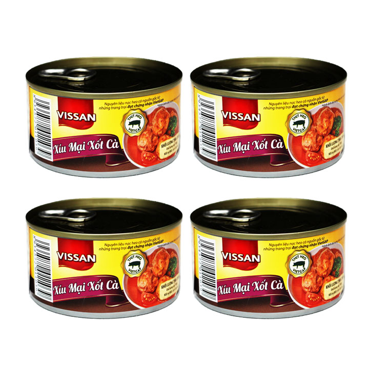 Combo 4 Xíu Mại Sốt Cà Vissan 200g