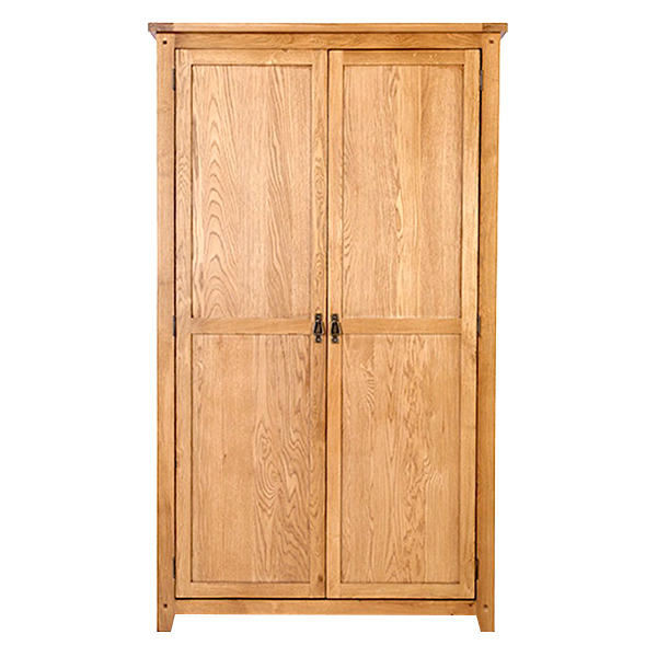 Tủ Quần Áo Rustic 2 Cánh Suốt Gỗ Sồi IBIE 1m2