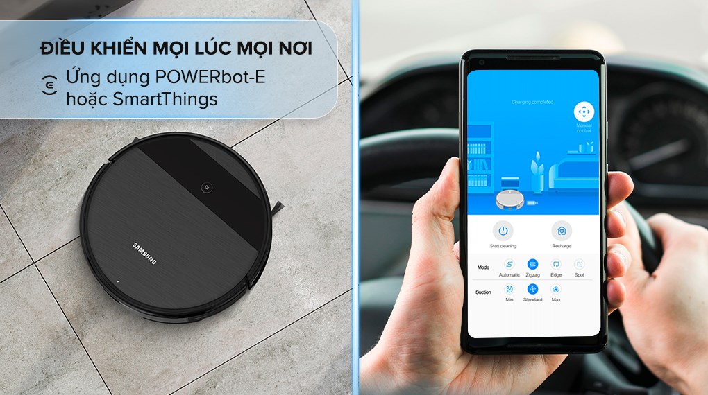 Robot hút bụi lau nhà Samsung VR05R5050WK/SV - Hàng chính hãng