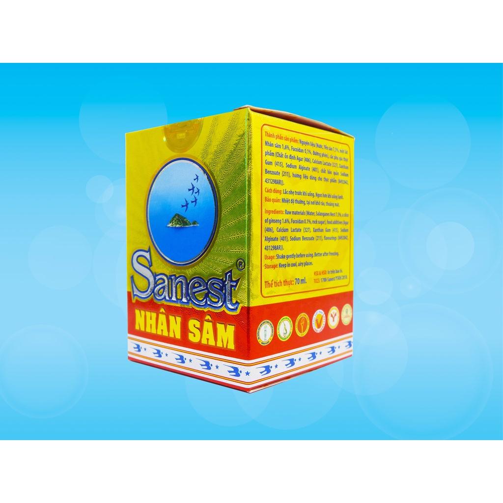 Nước Yến sào Khánh Hòa Sanest Fucoidan Nhân sâm đóng lọ 70ml - 700