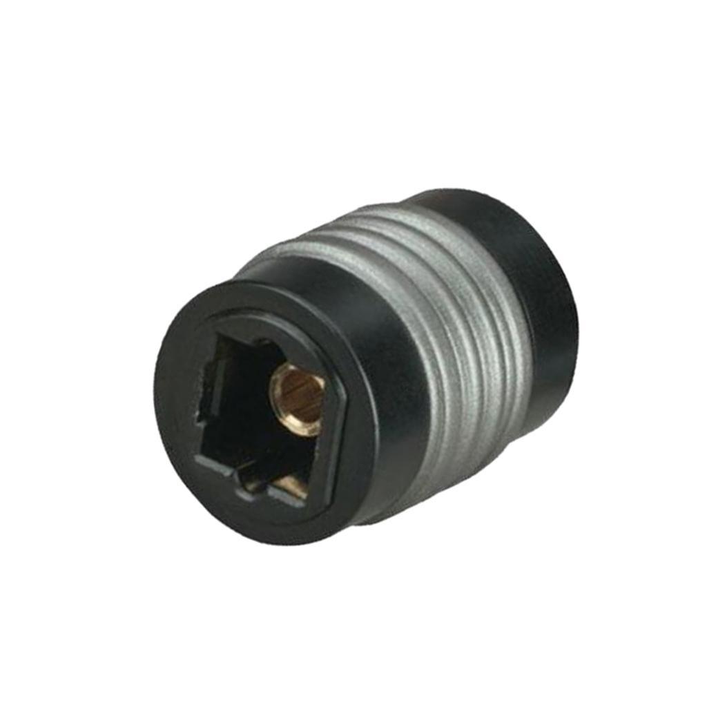 2pcs For Toslink Digital Optical Audio Cable Coupler Joiner Extender Adapter