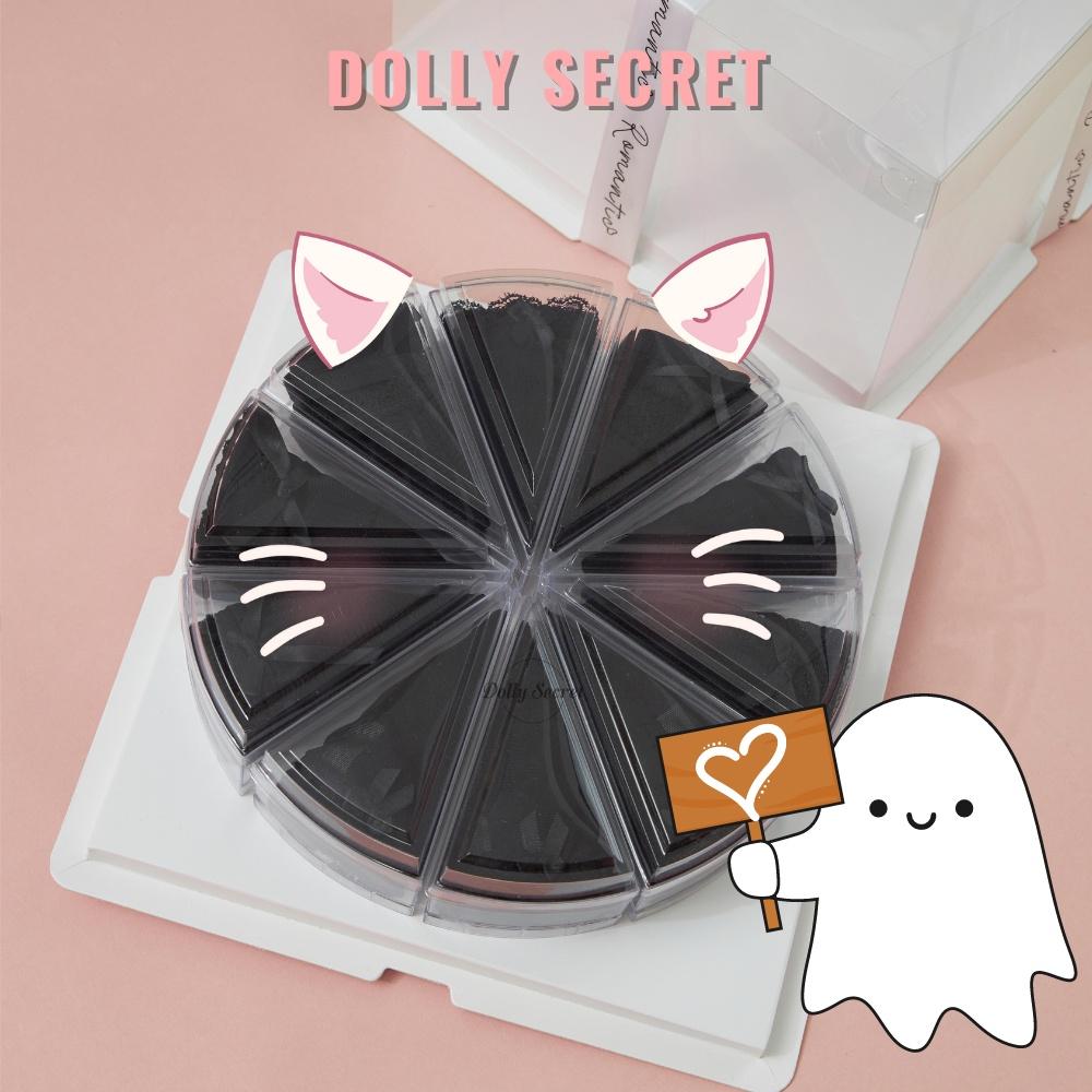 Set 10 quần lót Đen Huyền Bí DOLLY SECRET - SEELIPS BIRTHDAY CAKE quà tặng độc đáo B08
