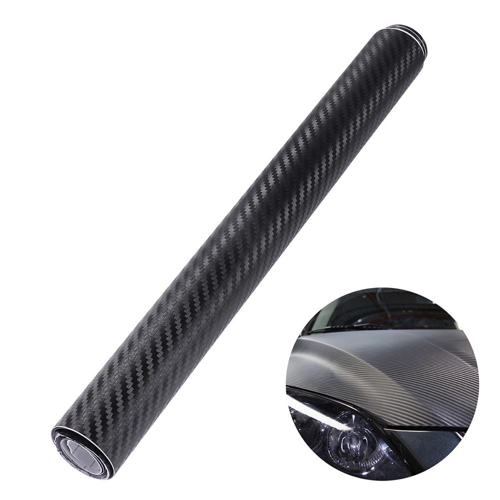 New 30cm*127cm DIY 3D Carbon Fiber Vinyl Car Wrap Sheet Roll Film Car Styling Motorcycle Car Stickers Decal Car Accessories A20