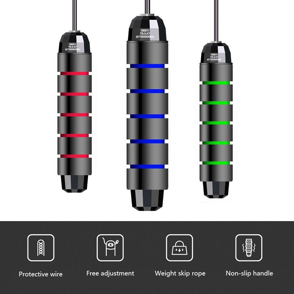 Jump Rope Skipping Rope Wire Aerobic Exercise For Women Men Training