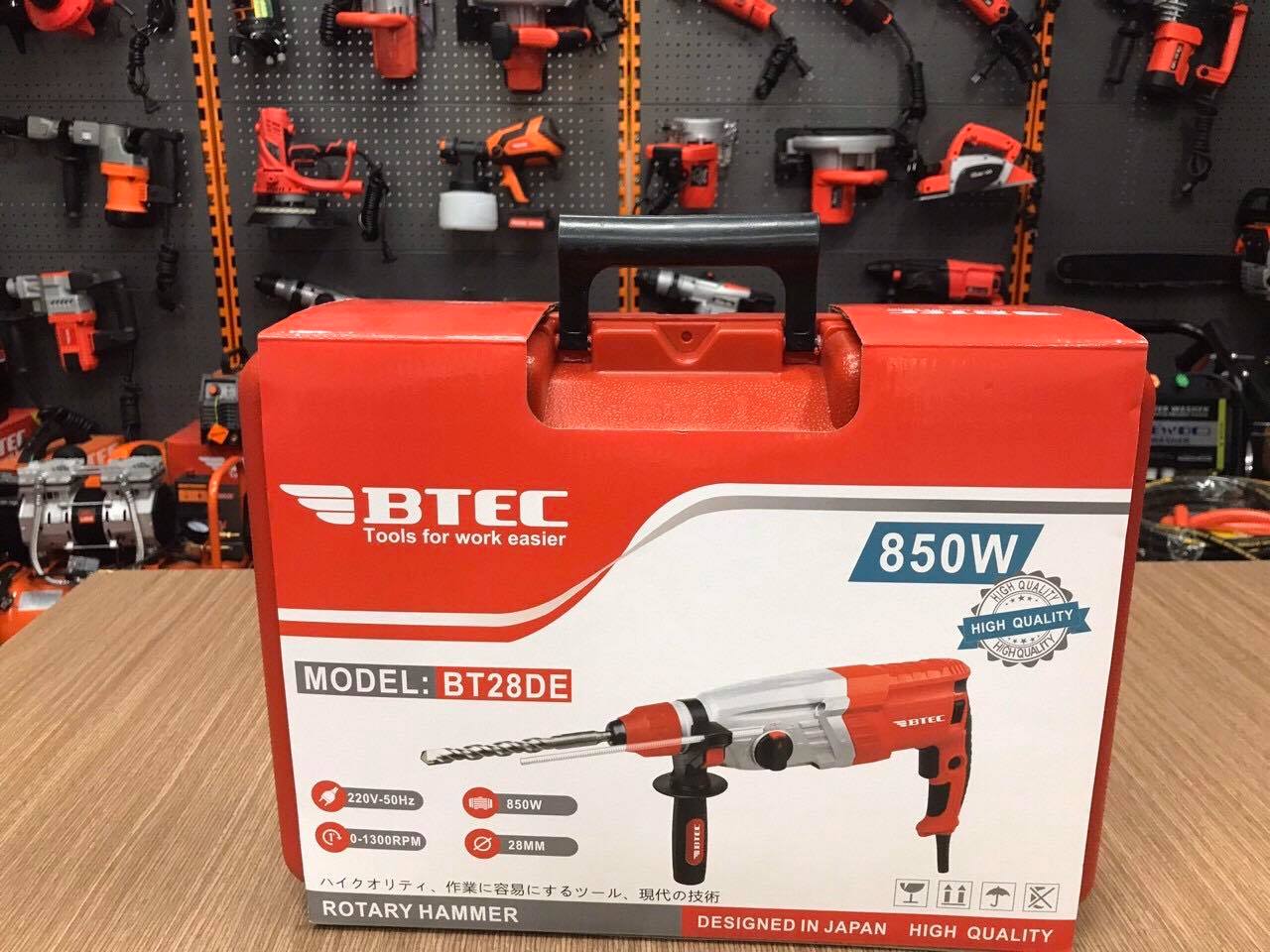 MÁY KHOAN BÚA 3 CHỨC NĂNG 850W BTEC BT28DE - HÀNG CHÍNH HÃNG