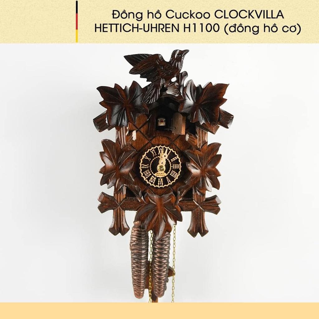 Đồng Hồ Treo Tường Cuckoo Clockvilla Hettich, Đồng Hồ Gỗ, Đồng Hồ Handmade, Nhập Đức, Bảo Hành 12 Tháng