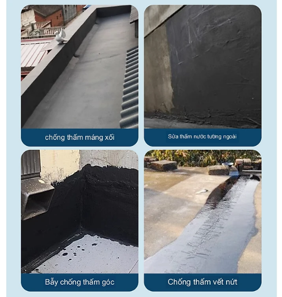 Waterpool Polyurethane Sơn Keo chống thấm, chống nóng sàn,tường, mái tôn công nghệ Nhật Bản 600g