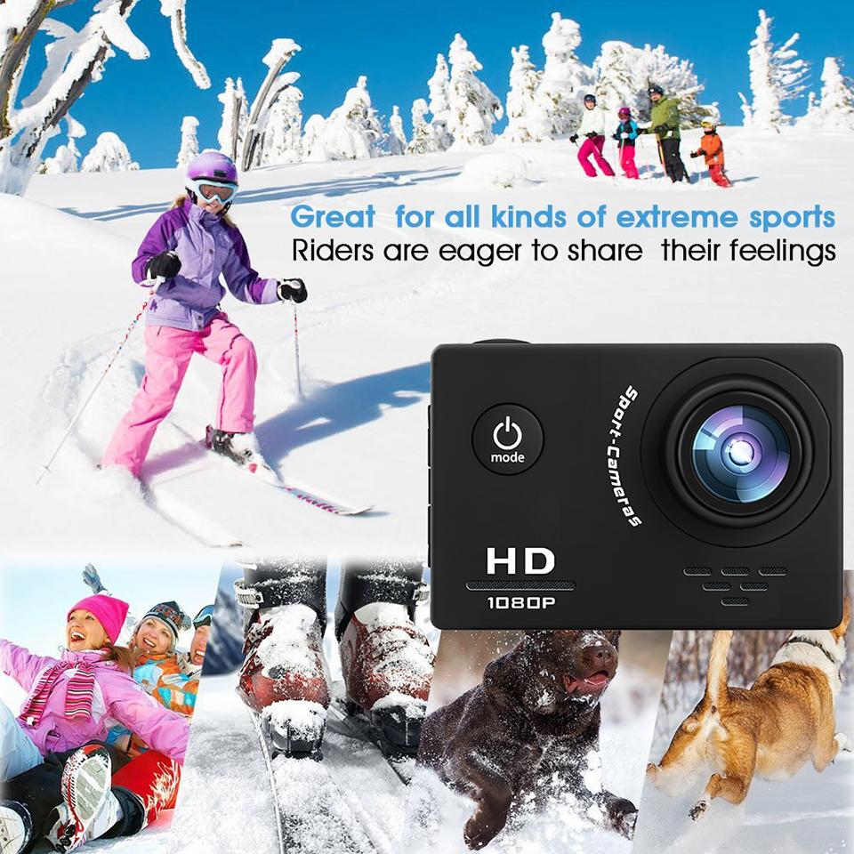 Camera hành động 1080p 30 khung hình / giây Máy ảnh thể thao lặn dưới nước