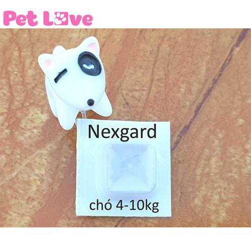 1 hộp NexGard trị ghẻ, viêm da, ve rận (chó từ 4 - 10kg, 6 viên nhai)