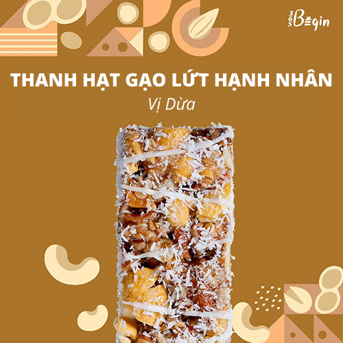 THANH NĂNG LƯỢNG HẠT & GẠO LỨT HƯƠNG VỊ DỪA - FITTO - COCONUT