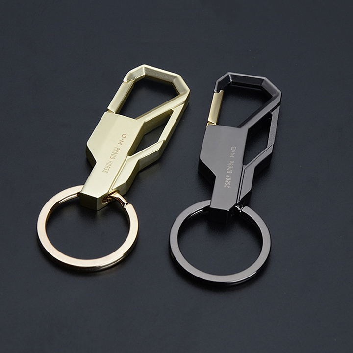 Móc Khoá Xe Máy Nam Proud Horse INOX Cao Cấp Có Chốt Đeo Thắt Lưng