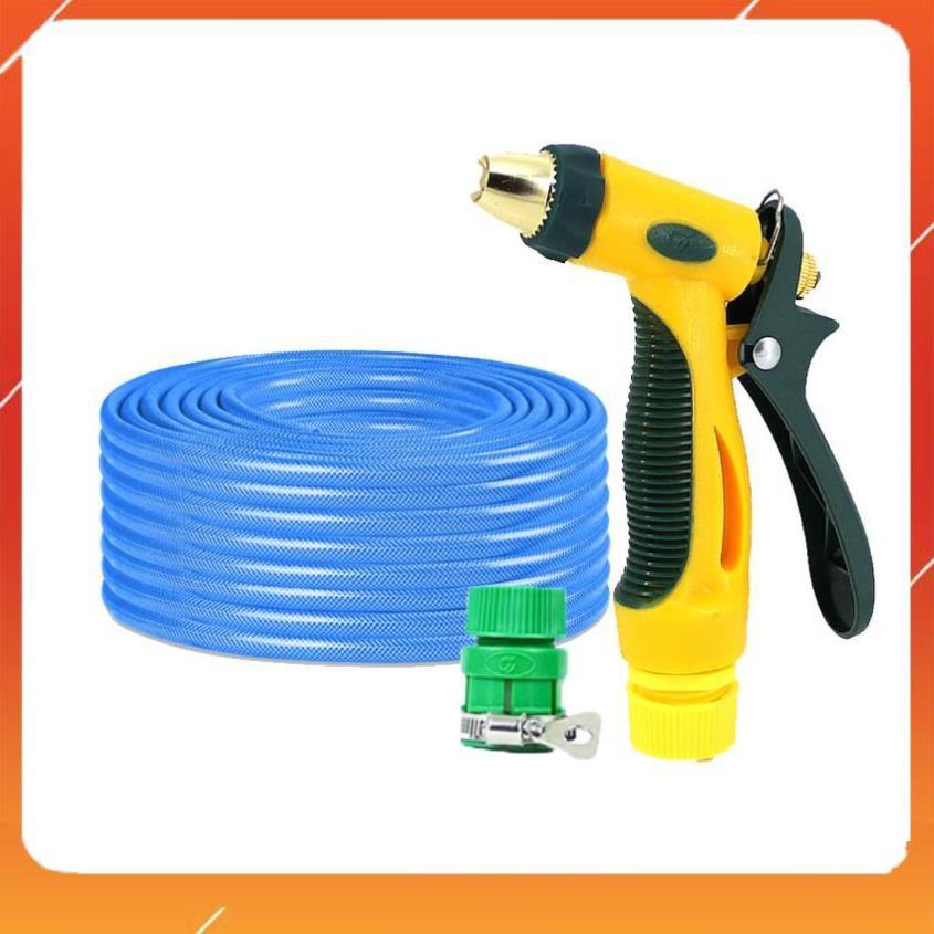 Bộ dây vòi xịt nước rửa xe,tưới cây tăng áp 3 lần 15M 206317