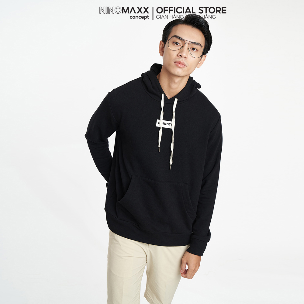 NINOMAXX Áo hoodie Nam Vải Ni Form rộng 2204014