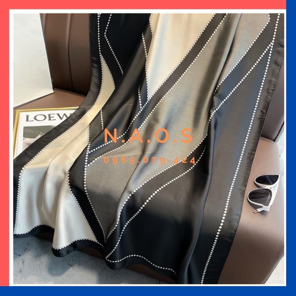 -Khăn choàng lụa dài họa tiết sang trọng - Khăn lụa satin nữ-Qùa tặng 20/10-quà tặng sinh nhật-quà tặng 8/3-