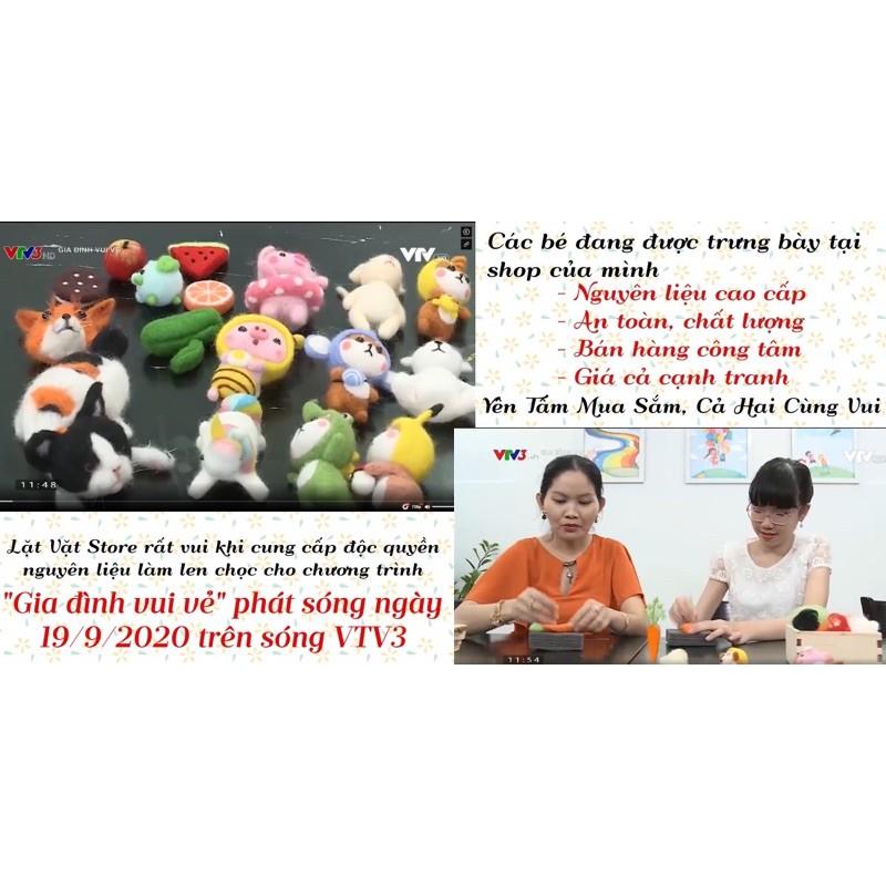 Bảng Màu Len Chọc 100 màu- Nguyên liệu để chọc len, Needle felting - Đồ Handmade thủ công