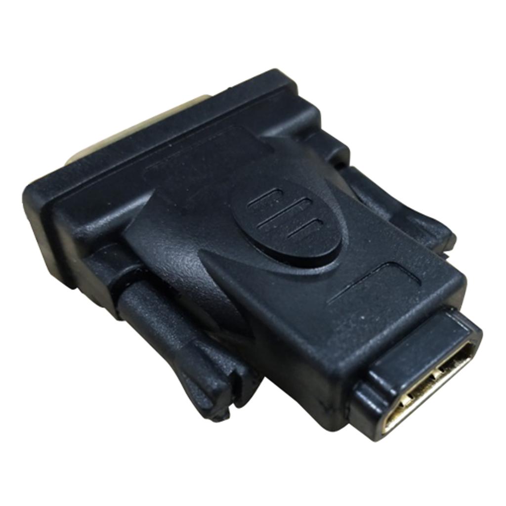 Gold-Plated DVI Male (DVI-D Male 24+1 Pin) To HDMI Female Adapter For HDTV