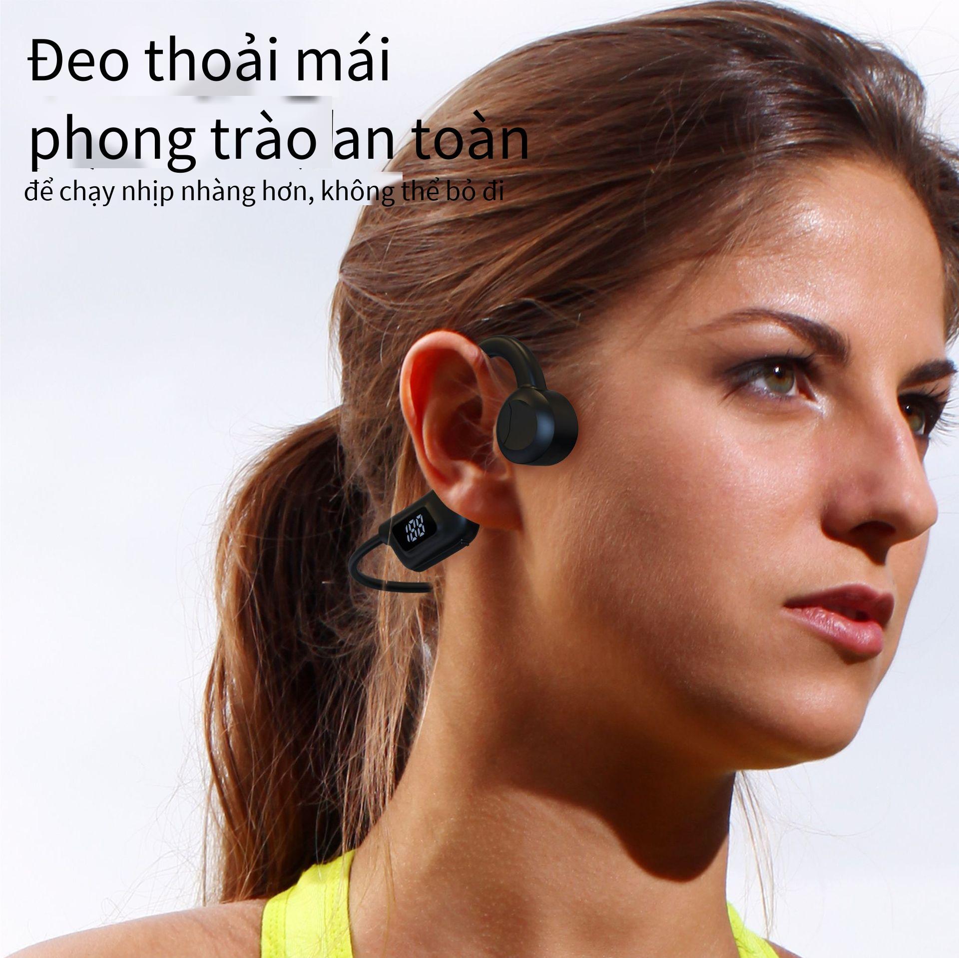Khuyến mại mới Tai nghe bluetooth dẫn truyền xương LY1 không có trong tai tai nghe bluetooth thể thao không dây chống thấm nước với pin lớn