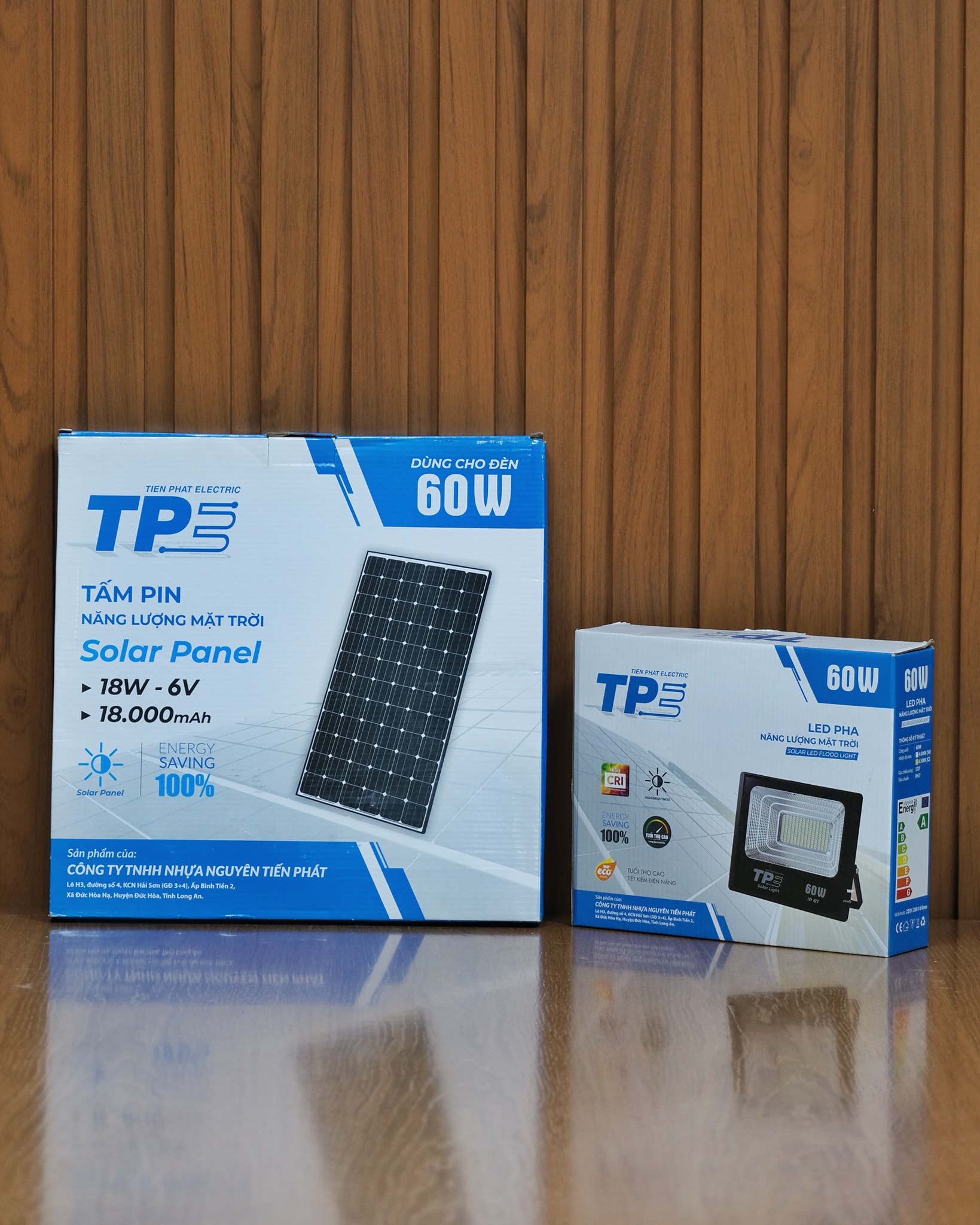 Đèn Pha - Năng Lượng Mặt Trời, Thương hiệu (TPE) Tiến Phát 60W, 100W, 200W chính hãng