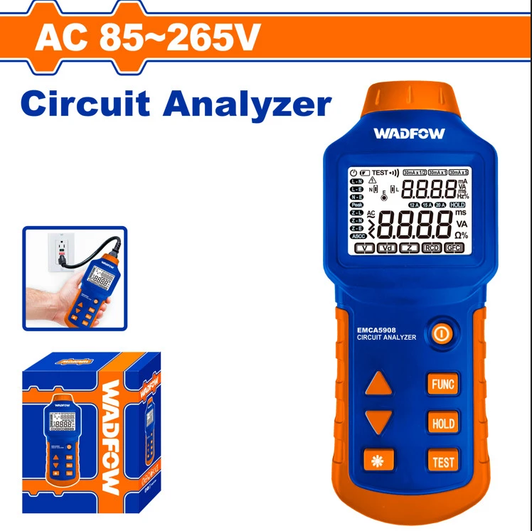 THIẾT BỊ KIỂM TRA DÒNG RÒ RCD/LOOP (AC 85~265V) WDM9502 WADFOW - HÀNG CHÍNH HÃNG