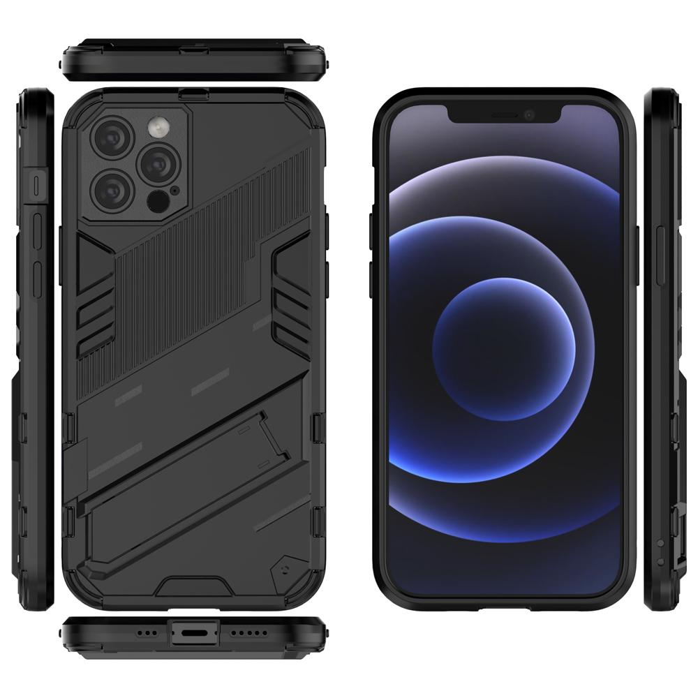 Ốp lưng cho iPhone 12 Pro, Ốp chống sốc Iron Man PUNK cao cấp kèm giá đỡ cho iPhone 12 Pro