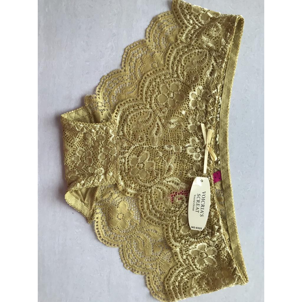 Combo 10 Quần lót ren chất liệu cotton co giãn tốt mã đặt hàng QL01