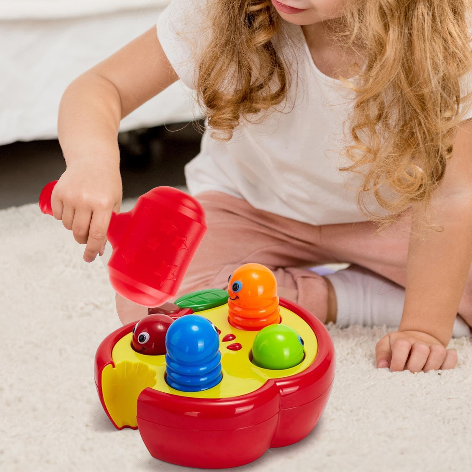 Cartoon Pounding Toy Learning Educational Toy Game Color Recognition Toy for Kids Girl Toddlers Boys Gifts