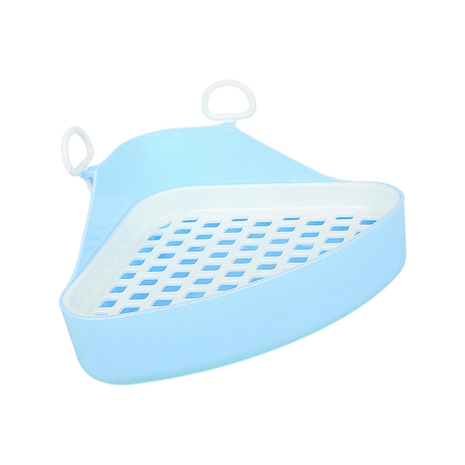 Triangle Potty Trainer Pet Pan Corner Litter Box for Hedgehog Ferret Hamster Bunny