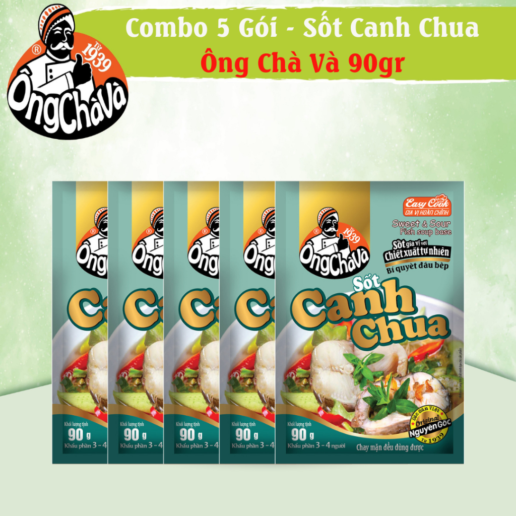 Combo 5 Gói Sốt Canh Chua Ông Chà Và 90gr