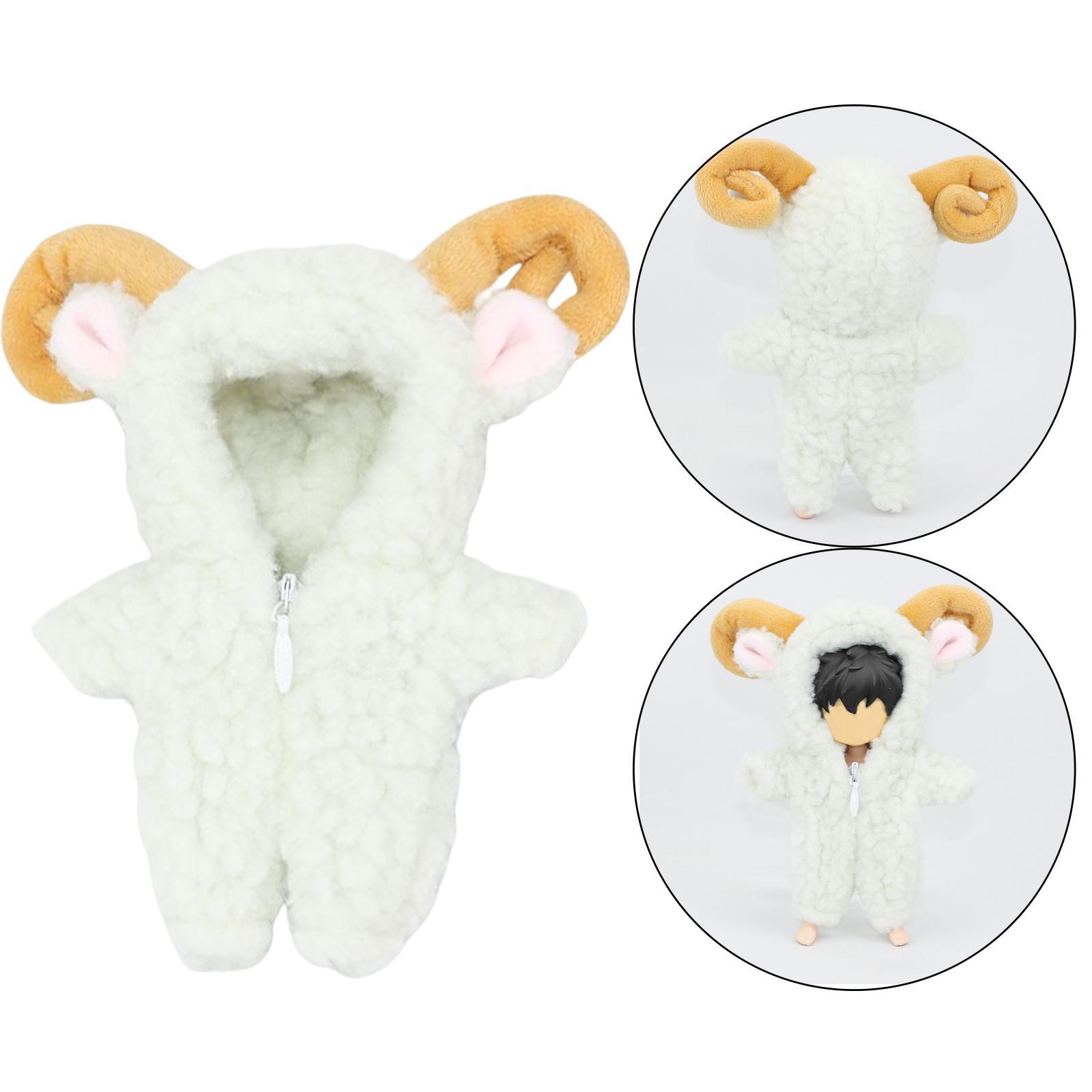 Mini BJD Doll Clothing 1/12 Doll Lovely DIY Plush for Ob11 Baby Baby Doll