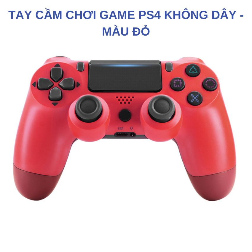 Tay cầm chơi game PS4 không dây Bluetooth - Bộ điều khiển trò chơi không dây PS4 chơi Fifa Online 4 dùng cho nhiều thiết bị TV/laptop/điện thoại tương thích với mọi hệ điều hành