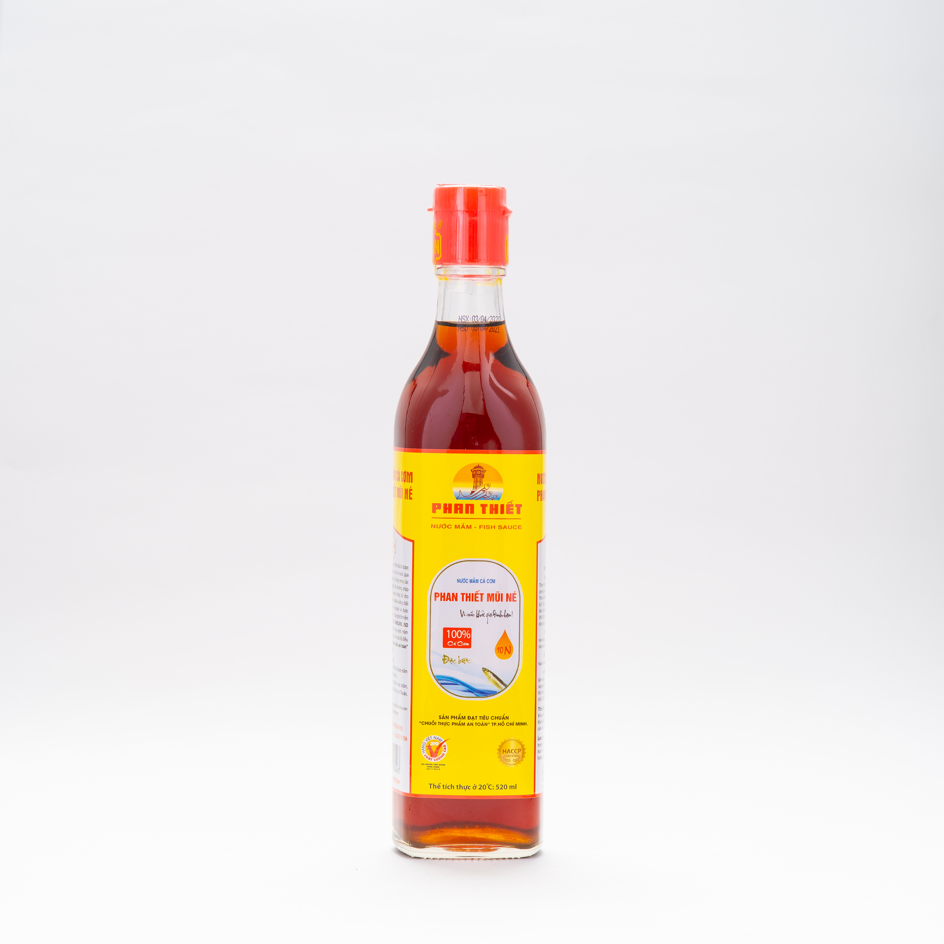 Nước Mắm Cá Cơm Truyền Thống Phan Thiết Mũi Né 10N (10 độ Đạm) 520ml