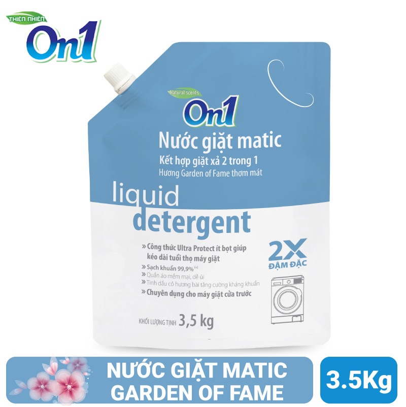 COMBO 2 Túi nước giặt xả On1 Matic hương Garden Of Fame N7003