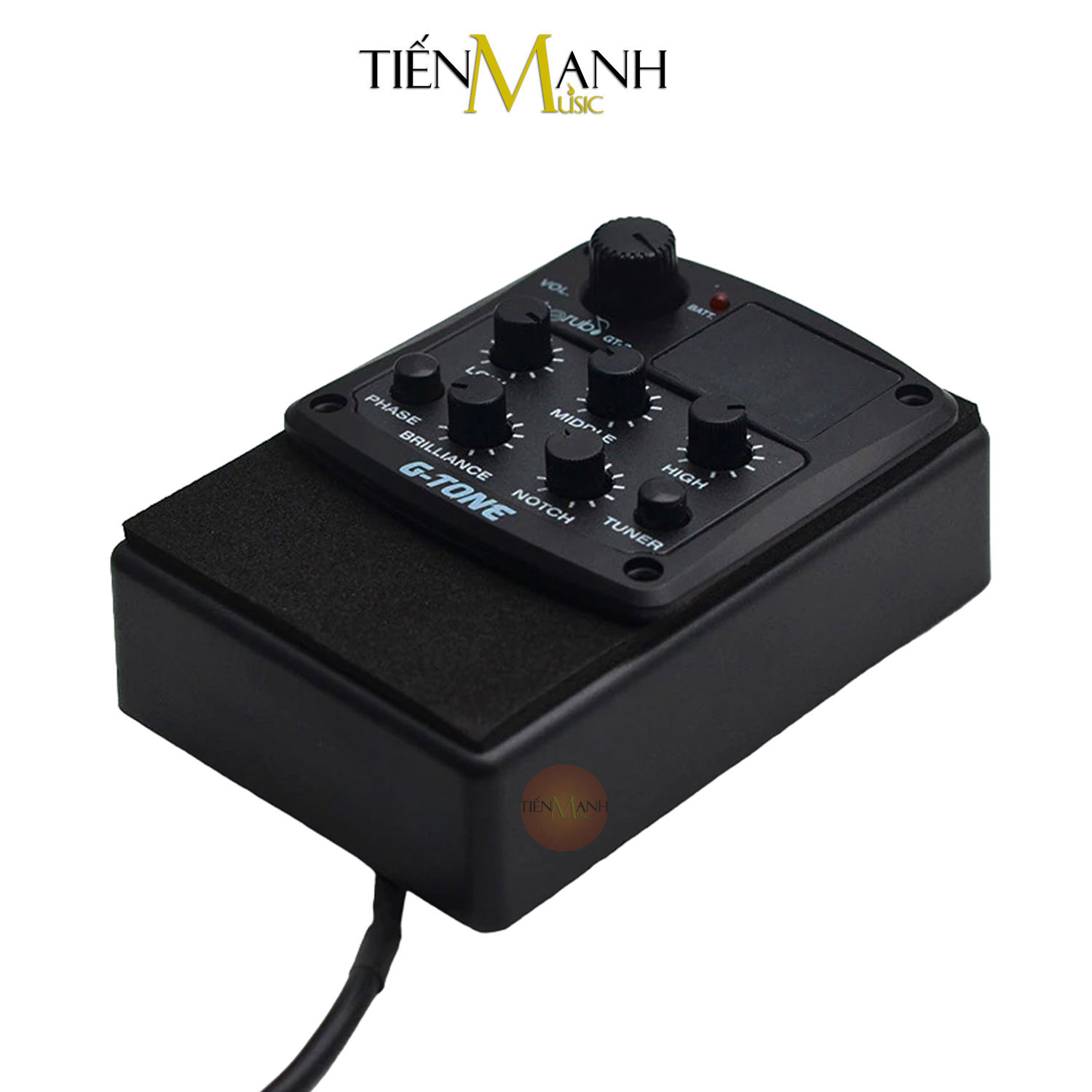 EQ Cherub GT3 Cho Đàn Guitar Acoustic Preamp Pickup Thiết Bị Thu Chỉnh Âm G-Tone GT-3 Hàng Chính Hãng - Kèm Móng Gẩy DreamMaker