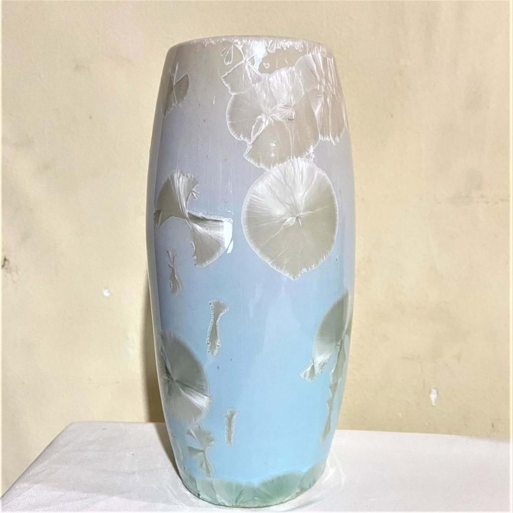Bình Hoa Bằng Sứ Cao Cấp Họa Tiết Loang Màu cao 20cm