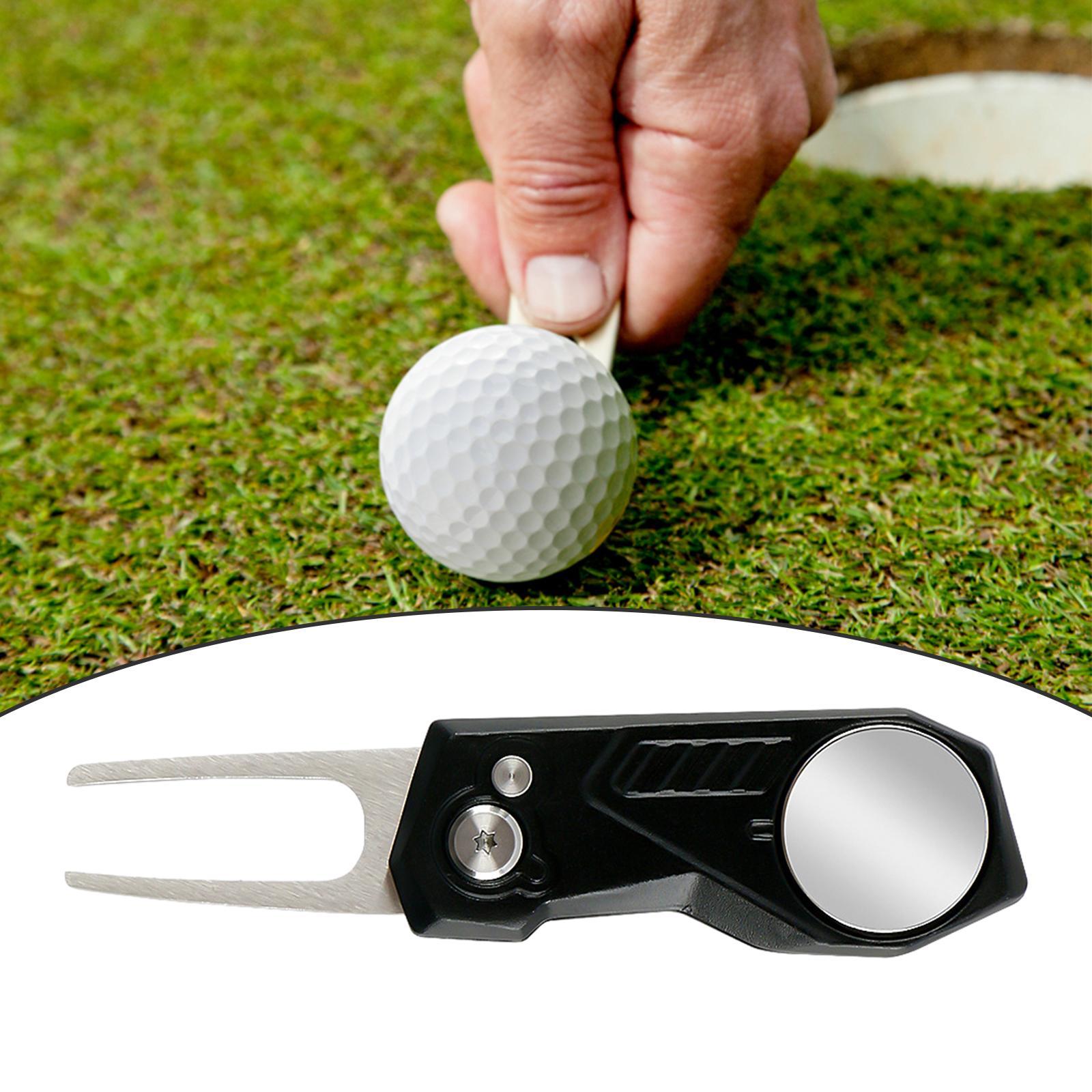 Golf  Tool Golf Supplies Folded Golf Accessories Pitch Mark Repair Fork