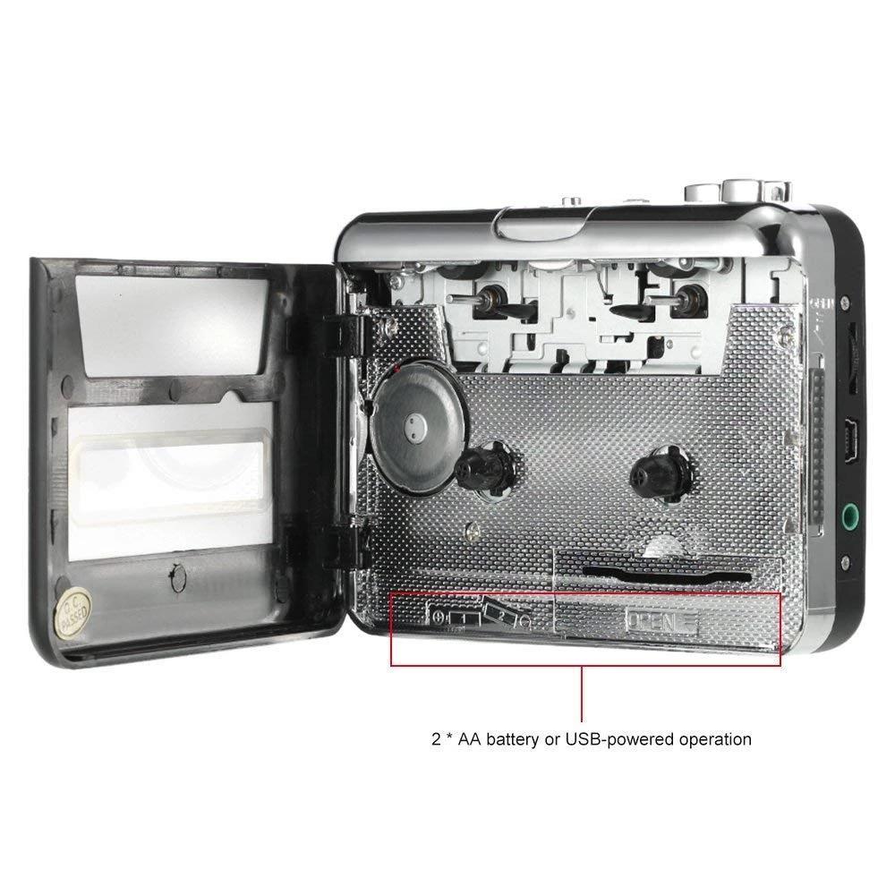 Máy Ghi Âm Băng Cassette Di Động Với Máy Ghi Âm Vii USB Tương Thích Với Laptop Và PC Băng Chuyển Đổi Cas