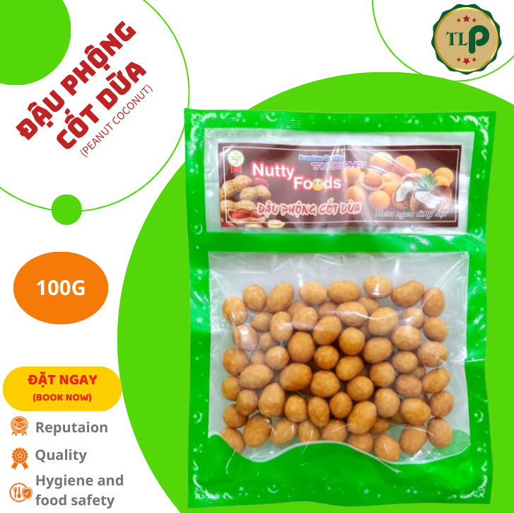 ĐẬU PHỘNG CỐT DỪA TÂN LỘC PHÁT - BỊCH 100G