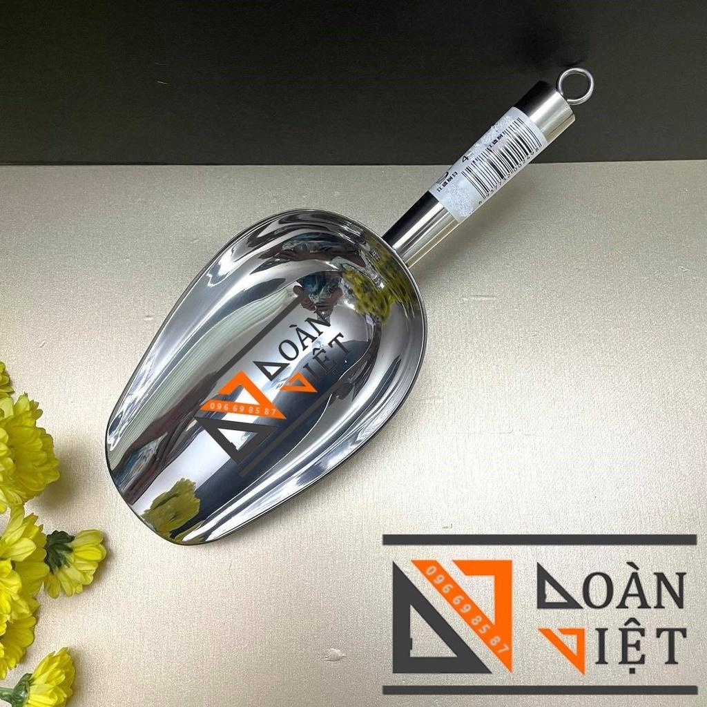 Muỗng Xúc Đá INOX Cao Cấp, Xẻng Xúc Nguyên Liệu đường gạo đậu - Nhiều Size - Dụng Cụ Pha Chế, đồ gia dụng Muôi Vá