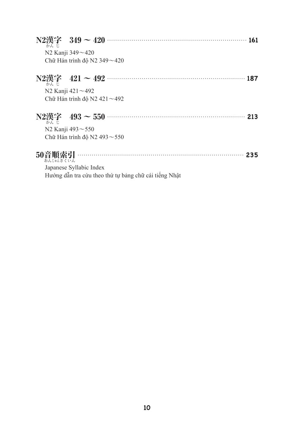 Sách - Kỳ Thi Năng Lực Nhật Ngữ - Sổ Tay Hán Tự N2 - 550