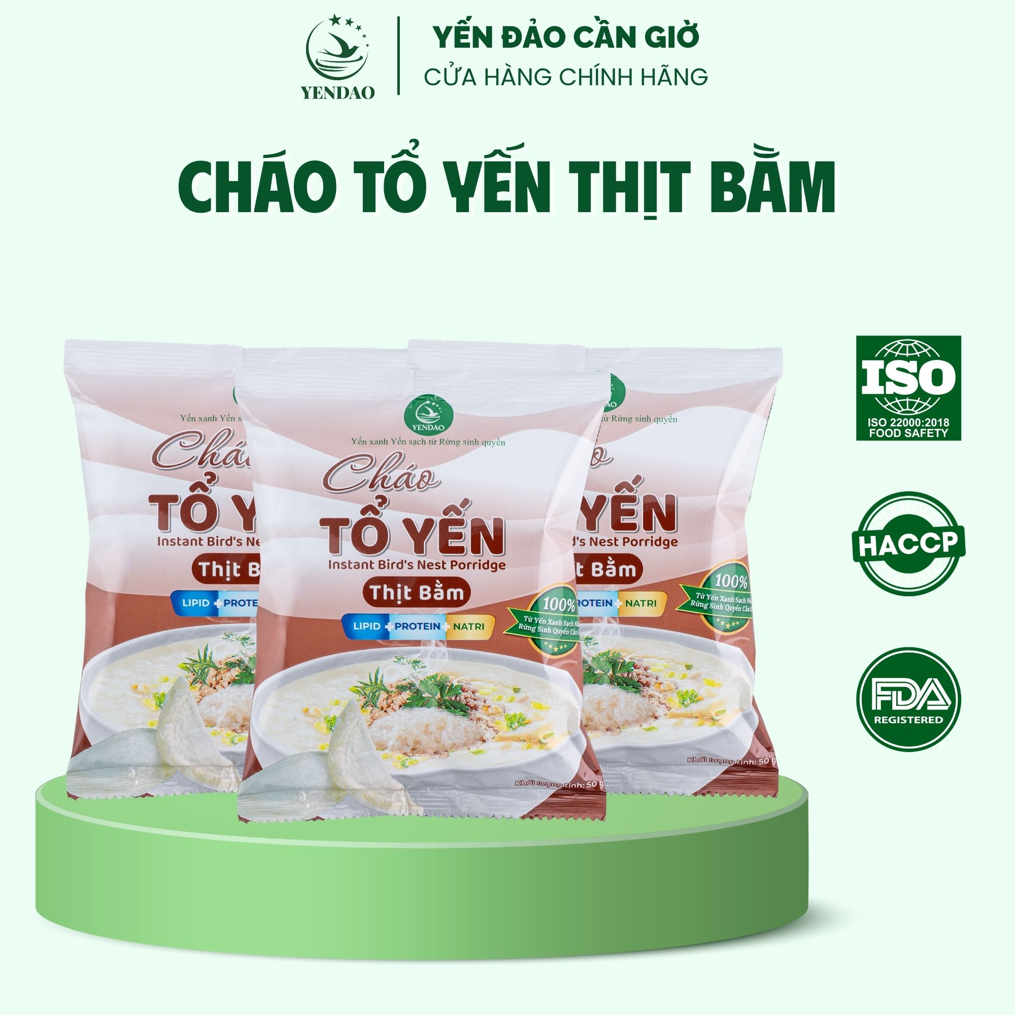 Yến Đảo - Gói Cháo Yến Thịt Bằm Chất Lượng Giàu Dinh Dưỡng Ăn Liền Tiện Lợi Cho Mọi Người