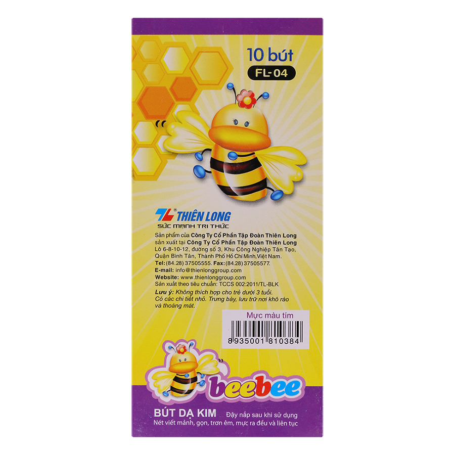 Hộp 10 Bút Lông Kim Thiên Long FL04 - Beebee