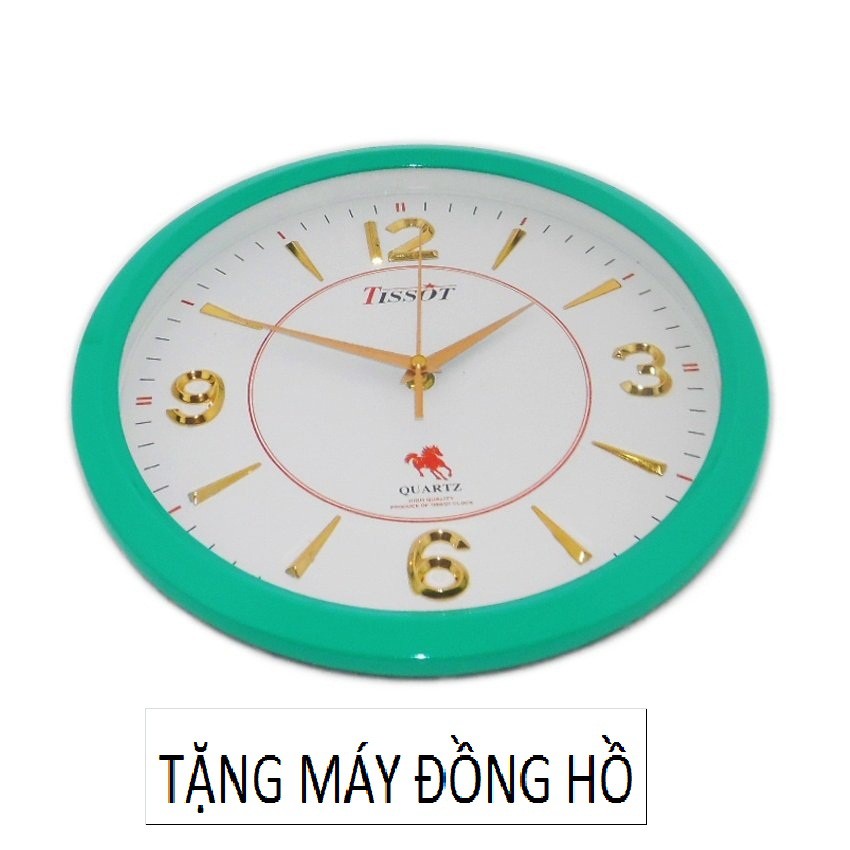 Đồng hồ treo tường S8 (Đen)+ Tặng máy đồng hồ