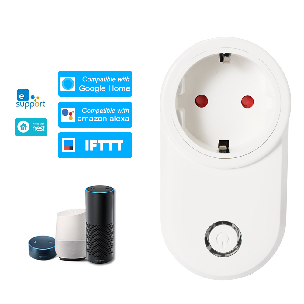 Ổ Cắm WiFi Thông Minh Ewelink Mini Eu Loại E Điều Khiển Từ Xa Bằng Điện Thoại Thông Minh Có Chức Năng Hẹn Giờ Bằng Giọng Nói