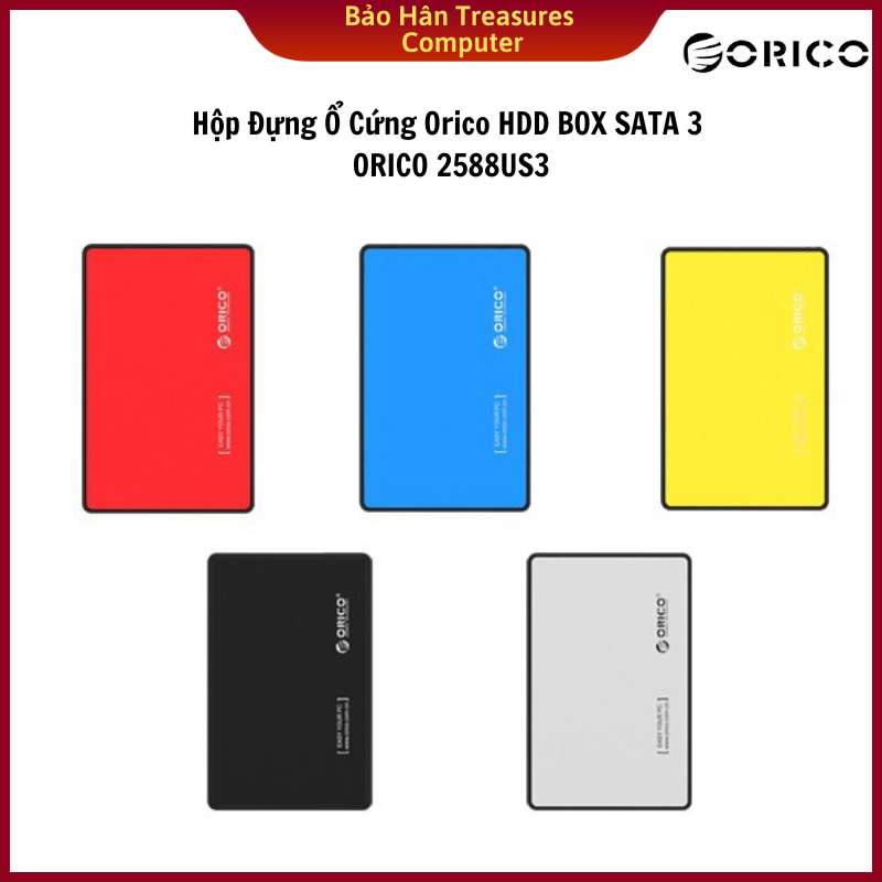 Hình ảnh Hộp đựng ổ cứng 2.5" SSD/HDD SATA USB 3.0 Orico 2588US3 - Hàng Chính Hãng