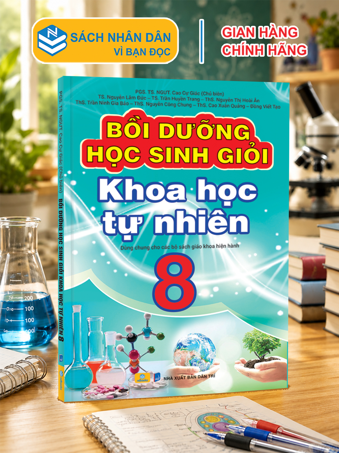 Sách - Bồi Dưỡng Học Sinh Giỏi Khoa Học Tự Nhiên 8 - Biên soạn theo chương trình GDPT mới - ndbooks